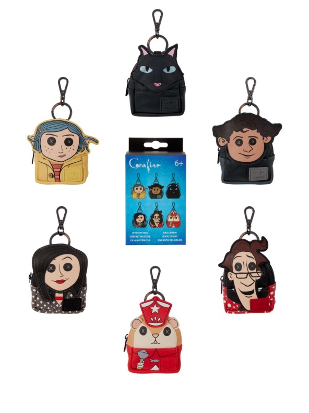 Coraline Cosplay Mystery Mini Backpack Keychain Charm